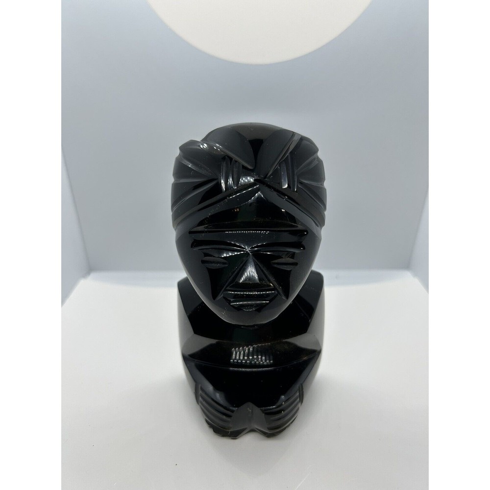 Mayan Sculpture Golden Sheen Obsidian